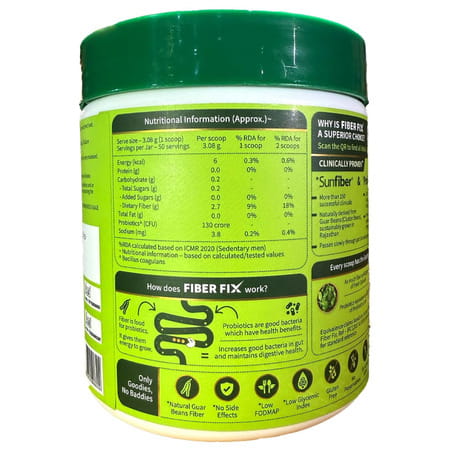 Good Monk Fiber Fix | Supports Everyday Digestive Health | 50 Serves For Kids (Age 2+) & Adults