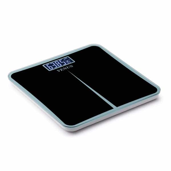 Venus (India) Electronic Digital Personal Bathroom Weight Machine | Upto 180Kg | Eps-8199-New-Black