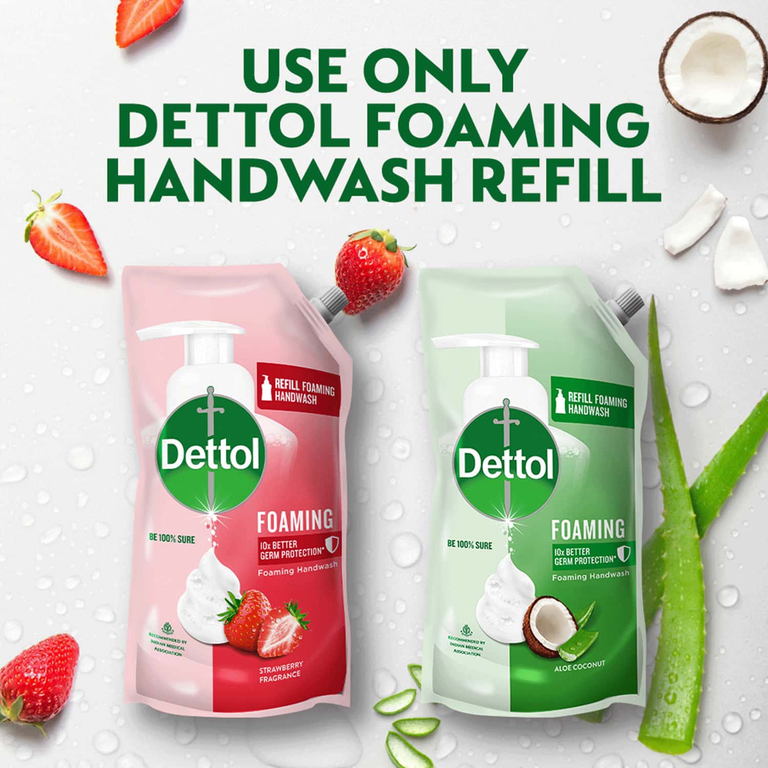 Buy DETTOL ALOE COCONUT FOAMING HANDWASH REFILL 700ML Online & Get