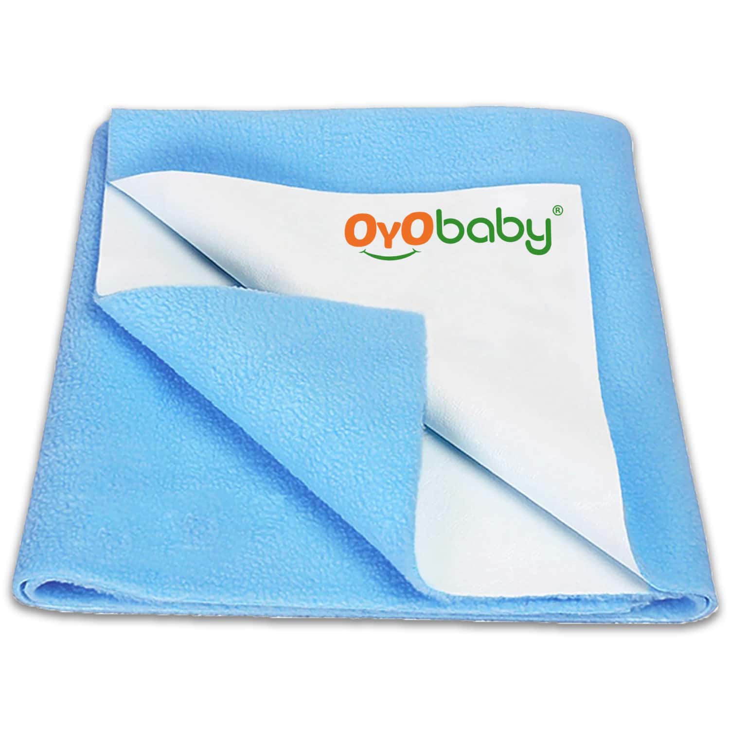 Oyo Baby Waterproof Bed Protector Baby Dry Sheet Medium Blue (70 Cm X 100 Cm)