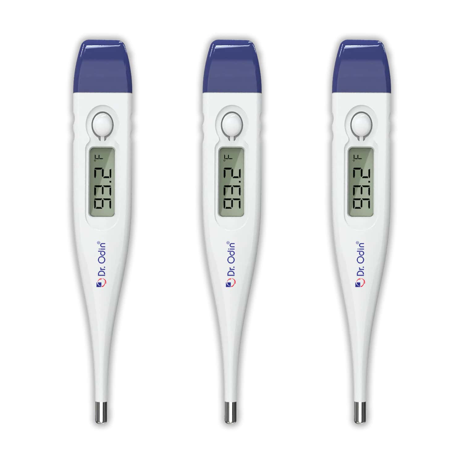Dr. Odin Odt 311 Digital Thermometer For Precise Temperature Monitoring (white & Blue) Pack Of 3
