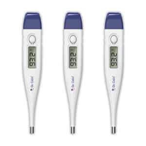 Dr. Odin Odt 311 Digital Thermometer For Precise Temperature Monitoring (white & Blue) Pack Of 3