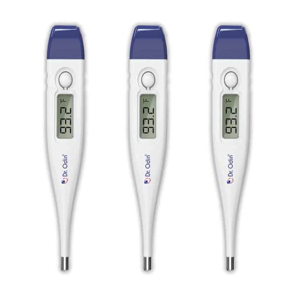 Dr. Odin Odt 311 Digital Thermometer For Precise Temperature Monitoring (White & Blue) Pack Of 3