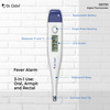 Dr. Odin Odt 311 Digital Thermometer For Precise Temperature Monitoring (White & Blue) Pack Of 3