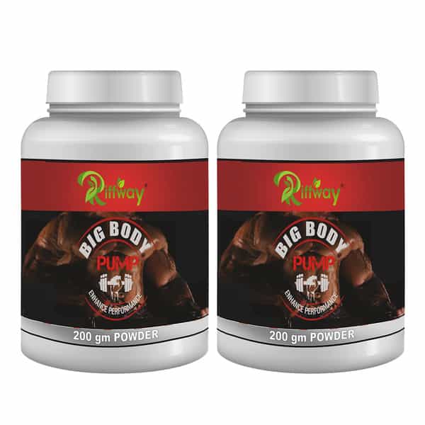 Riffway Big Body Pump Weight Gain Powder | Achieve Your Weight Gain Goals 100% Ayurvedic (2X200gm)