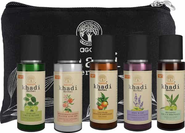Vagad's Khadi Easy To Carry Travel Kit Set Of 5 Minis Each 30Ml