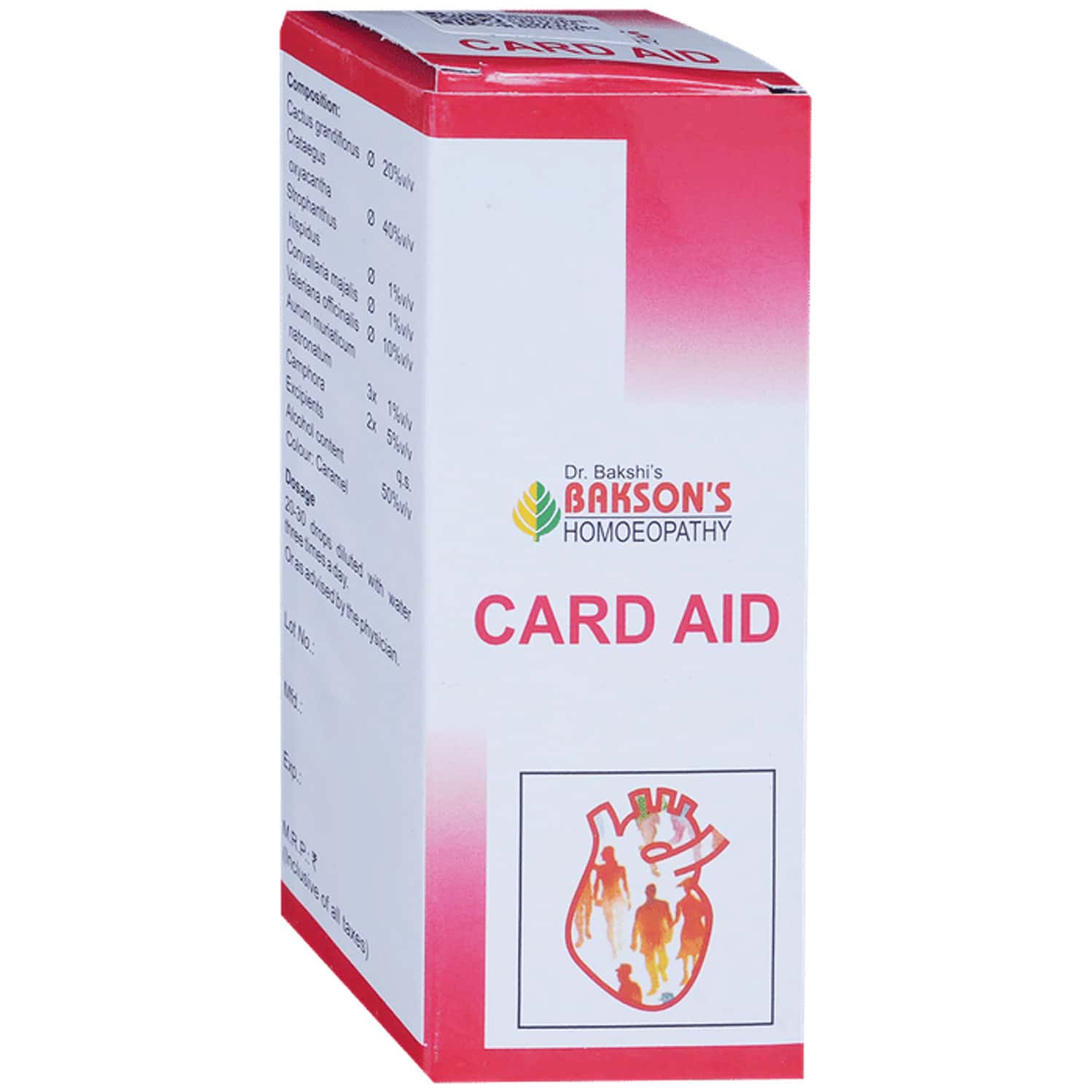 Baksons Homoeopathy Card Aid Drops 100 Ml