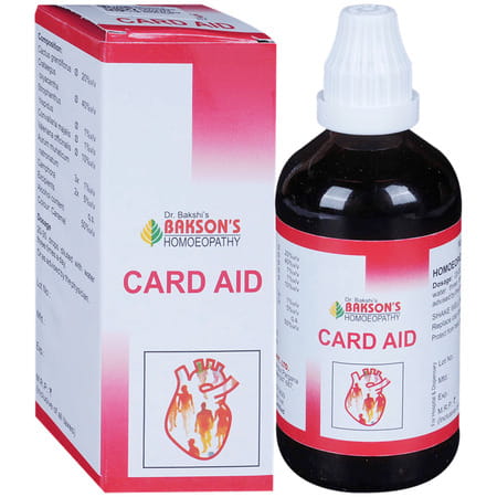 Baksons Homoeopathy Card Aid Drops 100 Ml