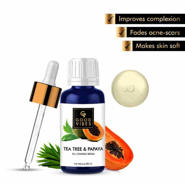 Good Vibes Oil Control Serum Tea Tree & Papaya - 30 Ml
