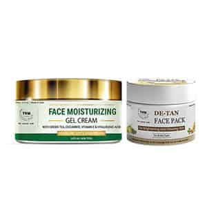 Tnw The Natural Wash De-tan Face Pack & Face Moisturizing Gel Cream