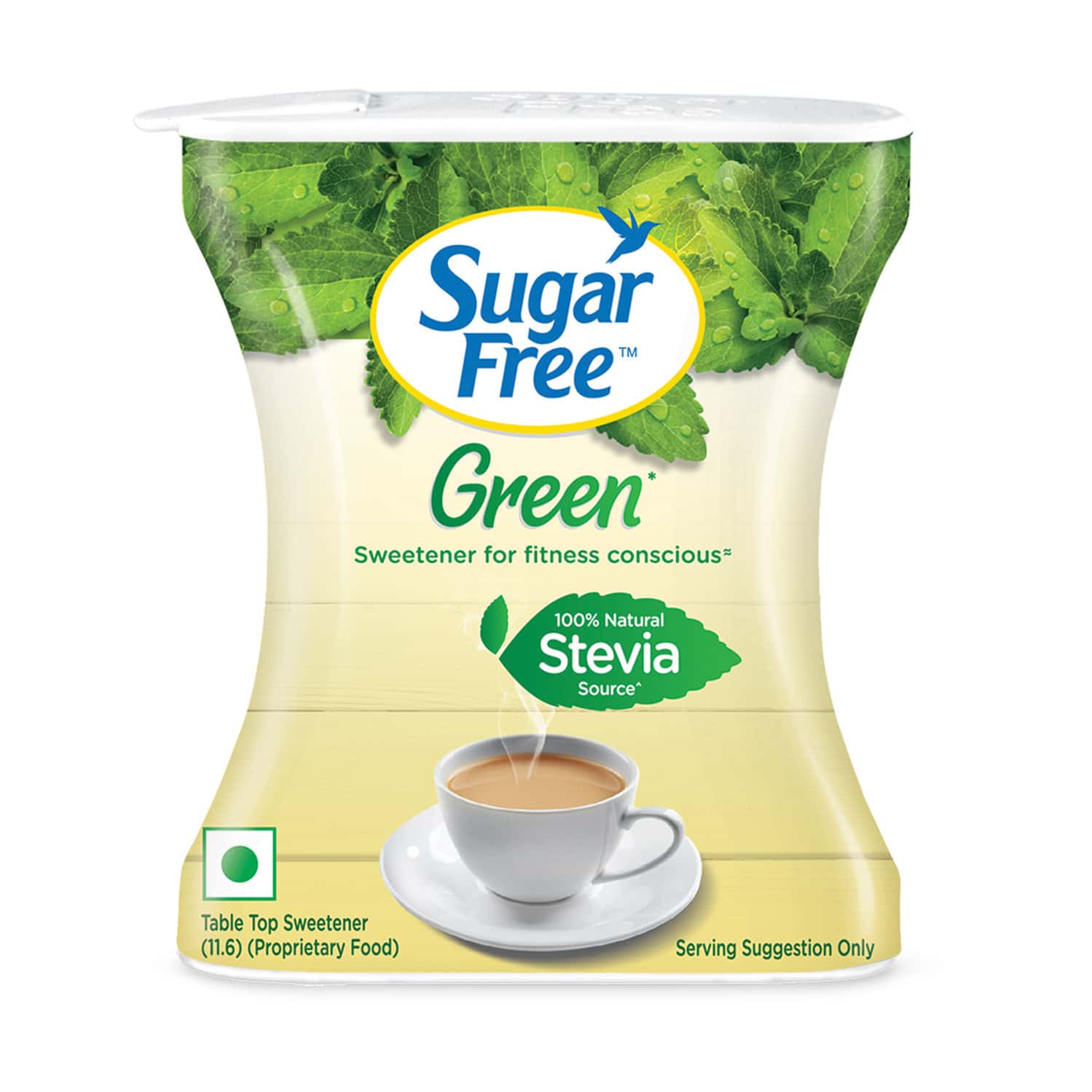 Sugar Free Green Sweetener With Natural Stevia Bottle Of 300 Pellets