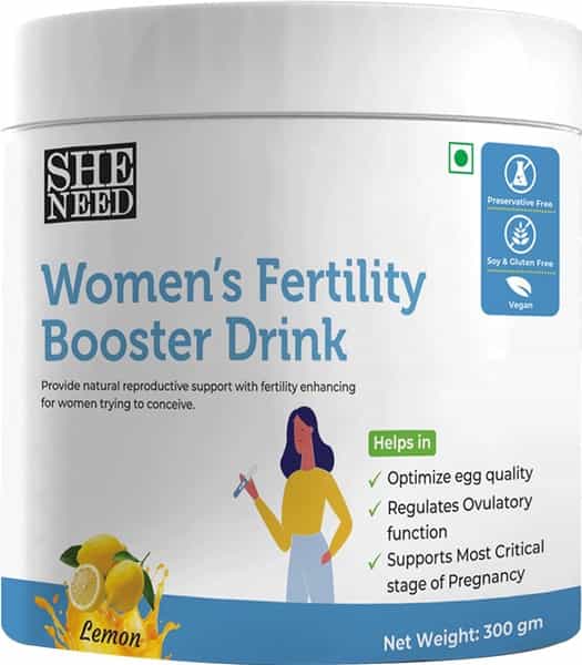Sheneed Womens Fertility Booster Drink For Women With Vitamin B-12 | Myo-Inositol-300Gm