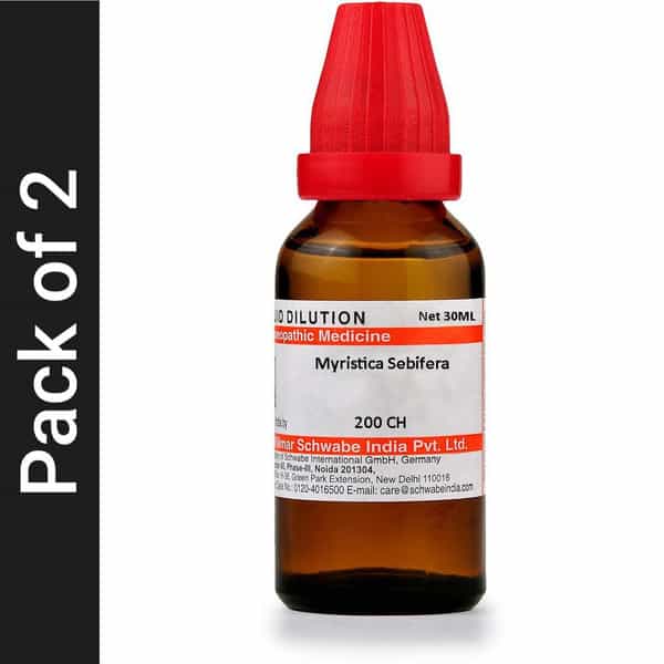 Dr. Willmar Schwabe India Myristica Sebifera 200 Ch Dilution Pack Of 2
