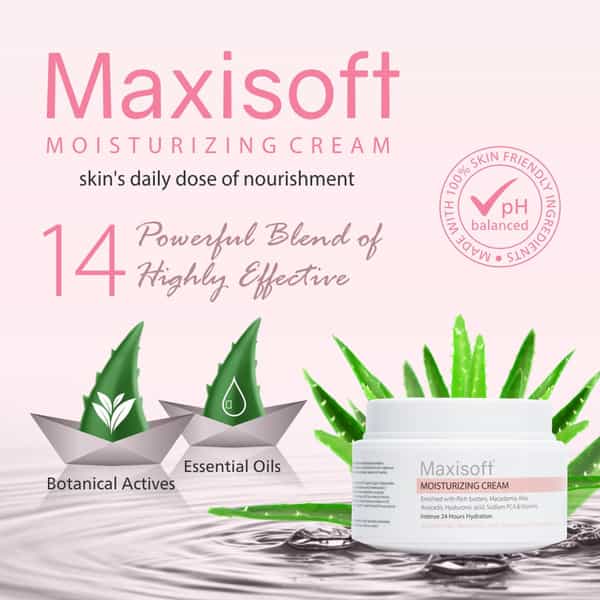 Maxisoft Moisturizing Cream | Intense 24 Hrs Hydration | 50 Gm | Pack Of 4