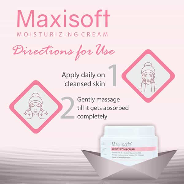 Maxisoft Moisturizing Cream | Intense 24 Hrs Hydration | 50 Gm | Pack Of 4