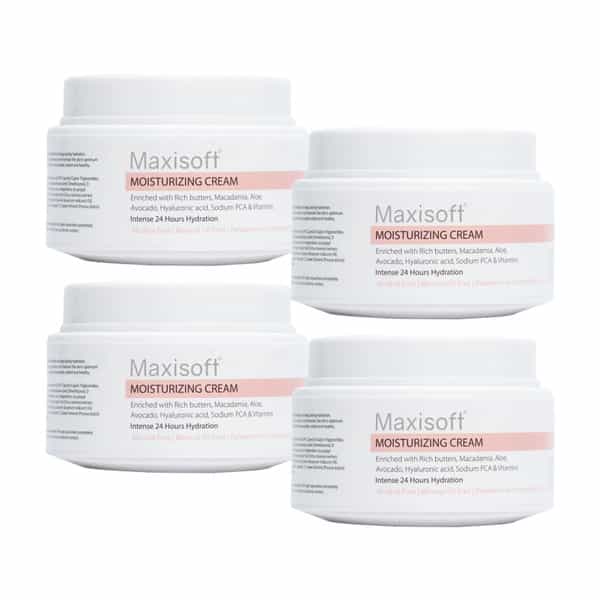 Maxisoft Moisturizing Cream | Intense 24 Hrs Hydration | 50 Gm | Pack Of 4