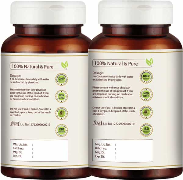 Vedikroots Neem + Amla 60 Capsules For Skin Rejuvenator Combo