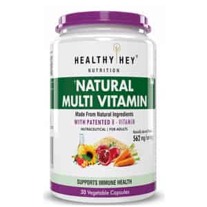 Healthyhey Natural Multivitamin - For Men & Women - 30 Veg. Capsules