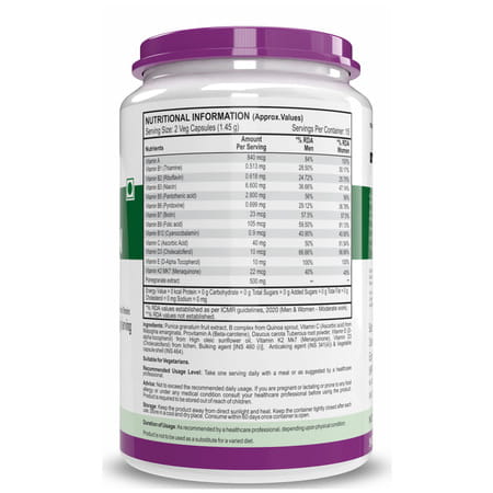 Healthyhey Natural Multivitamin - For Men & Women - 30 Veg. Capsules