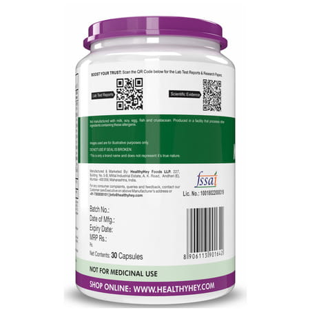 Healthyhey Natural Multivitamin - For Men & Women - 30 Veg. Capsules