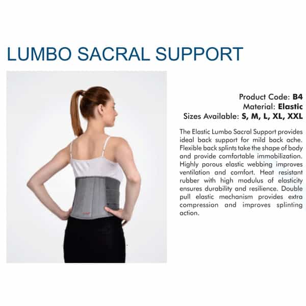 Accusure Ortho Support Lumbo Sacral Belt | Small