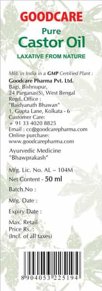 Goodcare Castor Oil - 100Ml