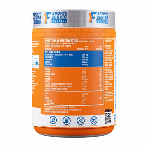 Fast&Up Bcaa Advanced With Glutamine | Citrulline | L-Arginine & Taurine - Peach Ice Tea Flavour