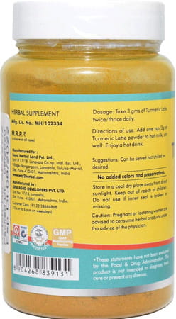 Way2herbal Turmeric Latte/Haldi Milk Powder | Golden Turmeric Latte Mix - 100 Gms - Pack Of 2