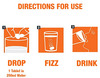 Fast And Up Charge Effervescent Vitamin C And Zinc Supplements Orange Tablet (3*20)