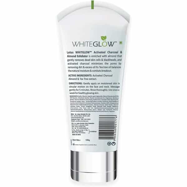 Lotus Herbals Whiteglow Activated Charcoal Face Wash 50G (Pack Of 2 )