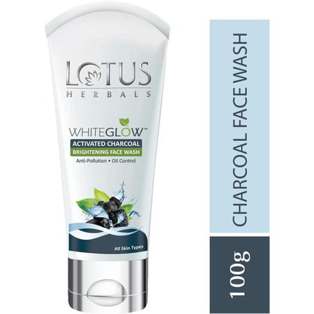Lotus Herbals Whiteglow Activated Charcoal Face Wash 50g (Pack Of 2 )