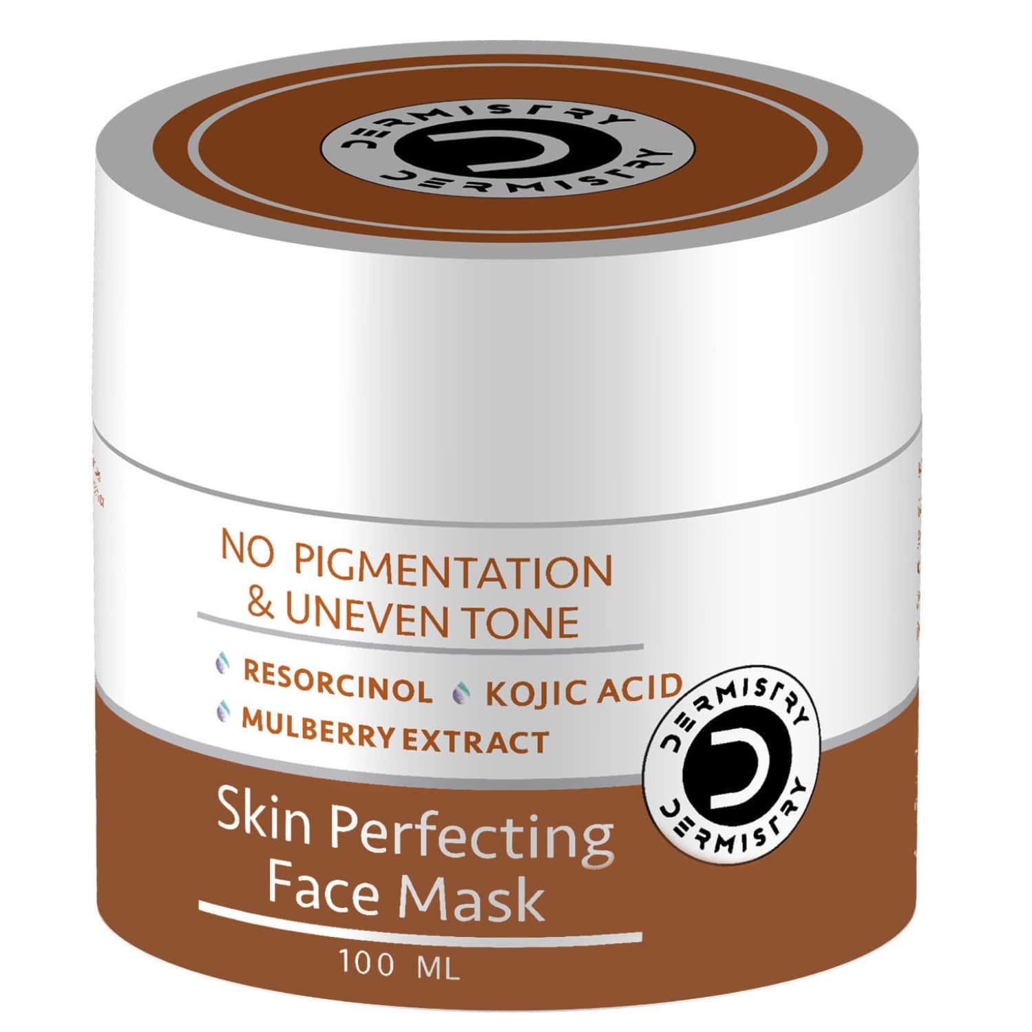 Dermistry Kojic Acid D Detan Dull Skin Uneven Tone Remove Instant Glow Fairness Face Pack Mask 100ml