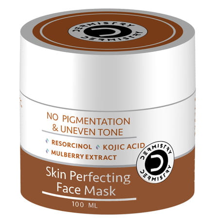 Dermistry Kojic Acid D Detan Dull Skin Uneven Tone Remove Instant Glow Fairness Face Pack Mask 100ml