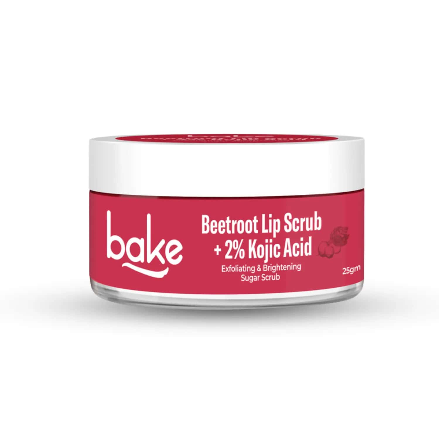 Bake 2% Kojic Acid Beetroot Lip Scrub For Dark Lips | Exfoliates & Hydrates | 25g