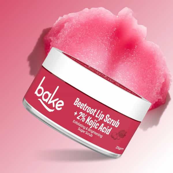 Bake 2% Kojic Acid Beetroot Lip Scrub For Dark Lips | Exfoliates & Hydrates | 25G