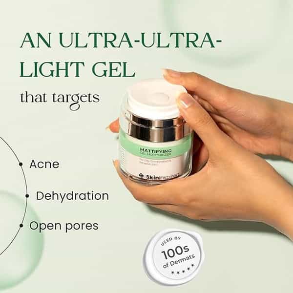 Skininspired Mattifying Gel Face Moisturizer For Oily | Combination And Sensitive Skin