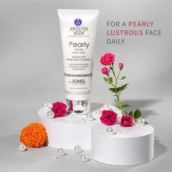 Ayouthveda Pearly White Face Wash With Antioxidants & Vitamin C For Bright | Even Toned Skin 100 Ml
