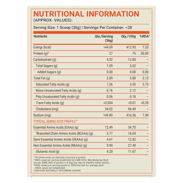 Fuel One Whey Max (Cold Coffee | 1Kg / 2.2Lbs) | 27G Protein | Whey Protein Concentrate