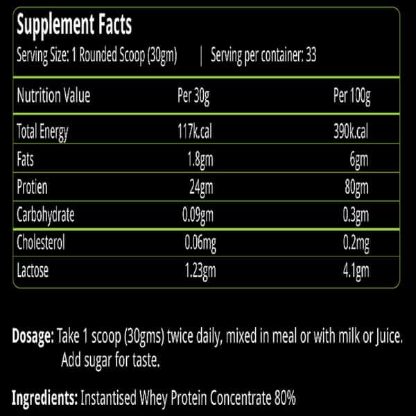 Natures Velvet Whey Protein For Fitness And Strength | 1000 Gms