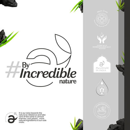 Atulya Activated Organic Bamboo Charcoal Face Wash With Silicone Brush Applicator - 150 Ml