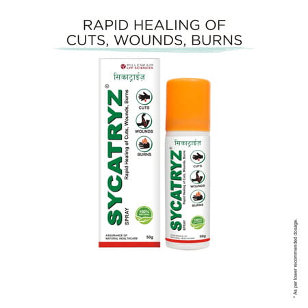 Sycatryz For Cuts Wounds & Burns Spray 50 Gm