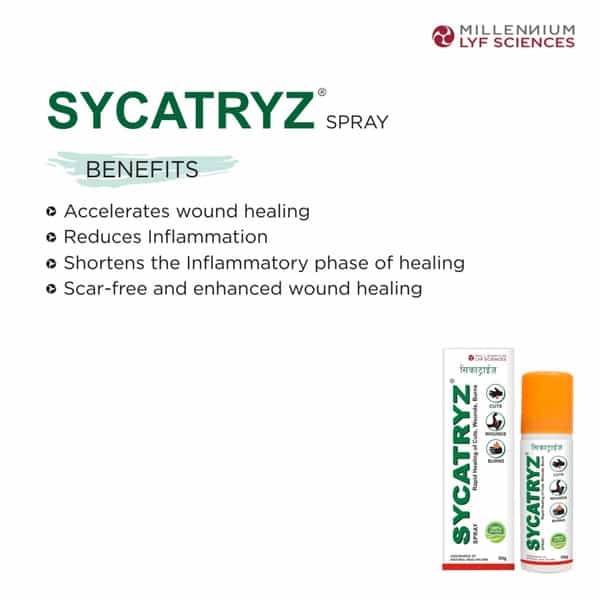 Sycatryz For Cuts Wounds & Burns Spray 50 Gm
