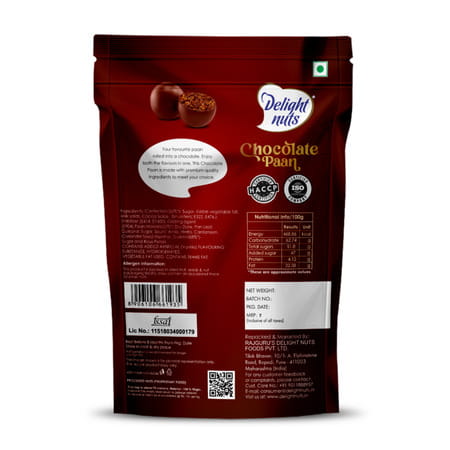 Delight Nuts Chocolate Paan - Premium Quality 200gm