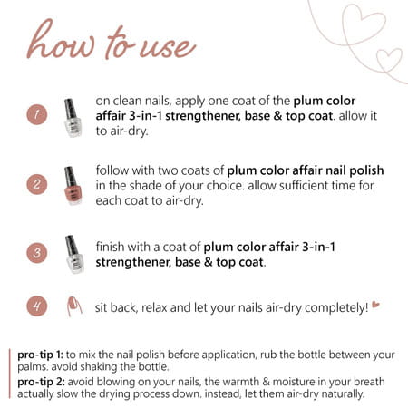 Plum Color Affair Nail Polish - Winter Rose - 122 7-Free Formula 11 Ml
