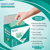 Quarant 3 Ply Green Surgical Face Mask With Adjustable Nose Pin Uv Sterilized - Pack Of 100