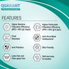 Quarant 3 Ply Green Surgical Face Mask With Adjustable Nose Pin Uv Sterilized - Pack Of 100