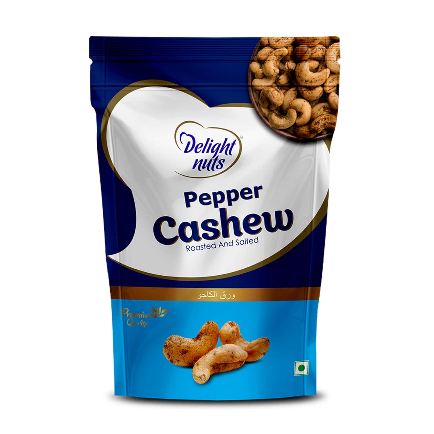 Delight Nuts Pepper Cashew - Roasted And Salted 200gm