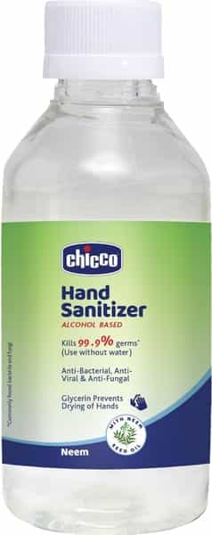 Chicco Baby Hand Sanitizer - Neem - 200Ml X 2 Packs