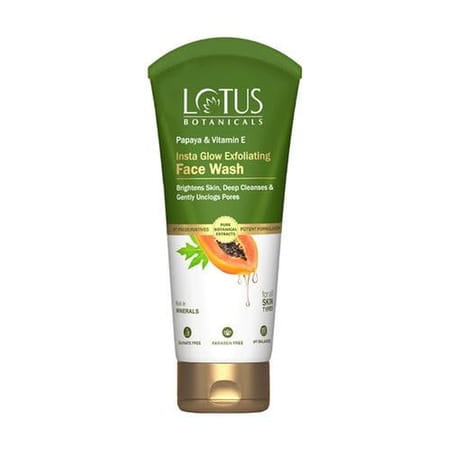 Lotus Botanicals Papaya & Vitamin E Face Scrub - 100g