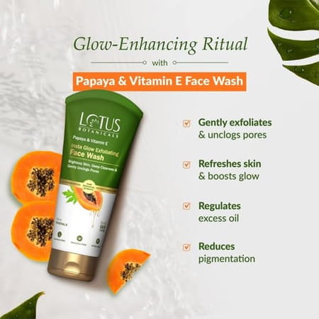 Lotus Botanicals Papaya & Vitamin E Face Scrub - 100g